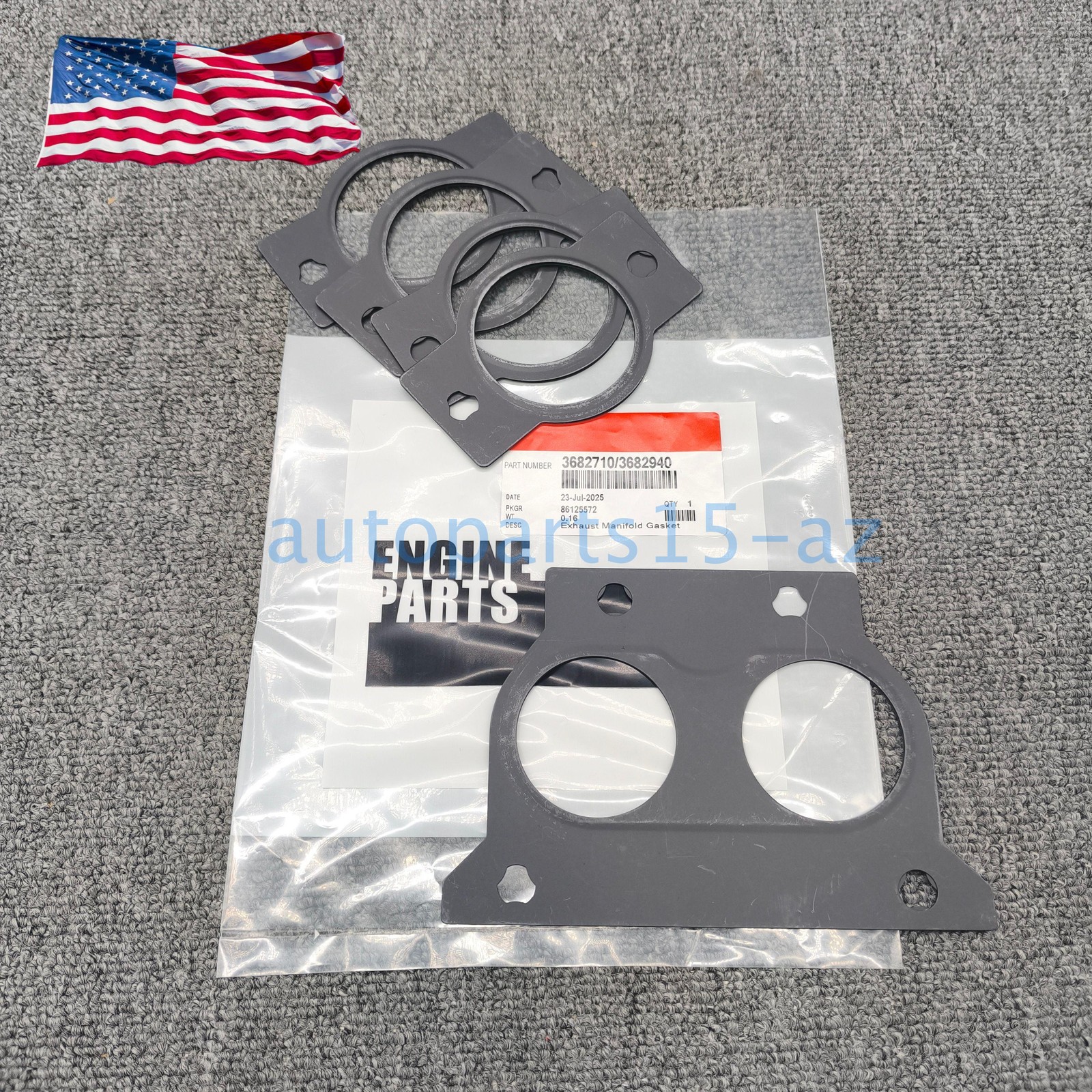 Exhaust Manifold Tube Gaskets Set Fit For Cummins 15L ISX QSX 3682710 3682940 US