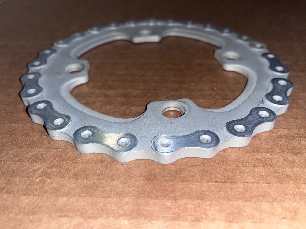 Custom made aluminum bash guard, 104 bcd
