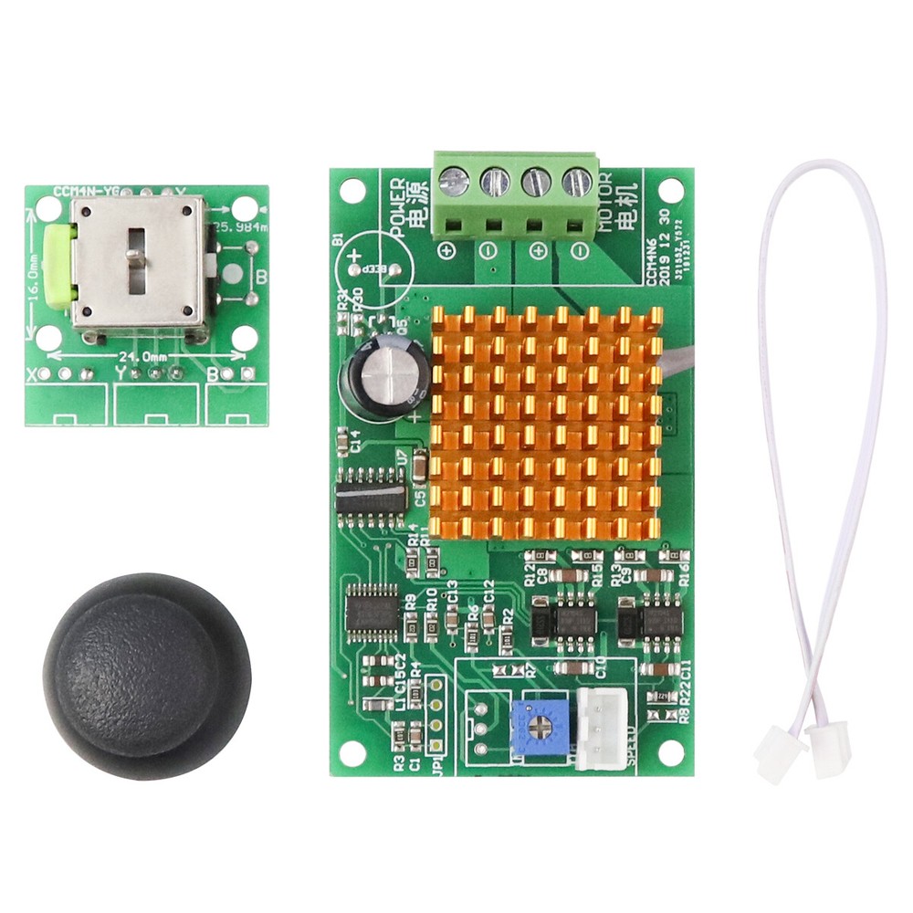 DC 12-30V 6A PWM Motor Speed Controller with Normal-Stop-Reverse Switch 12V 24V