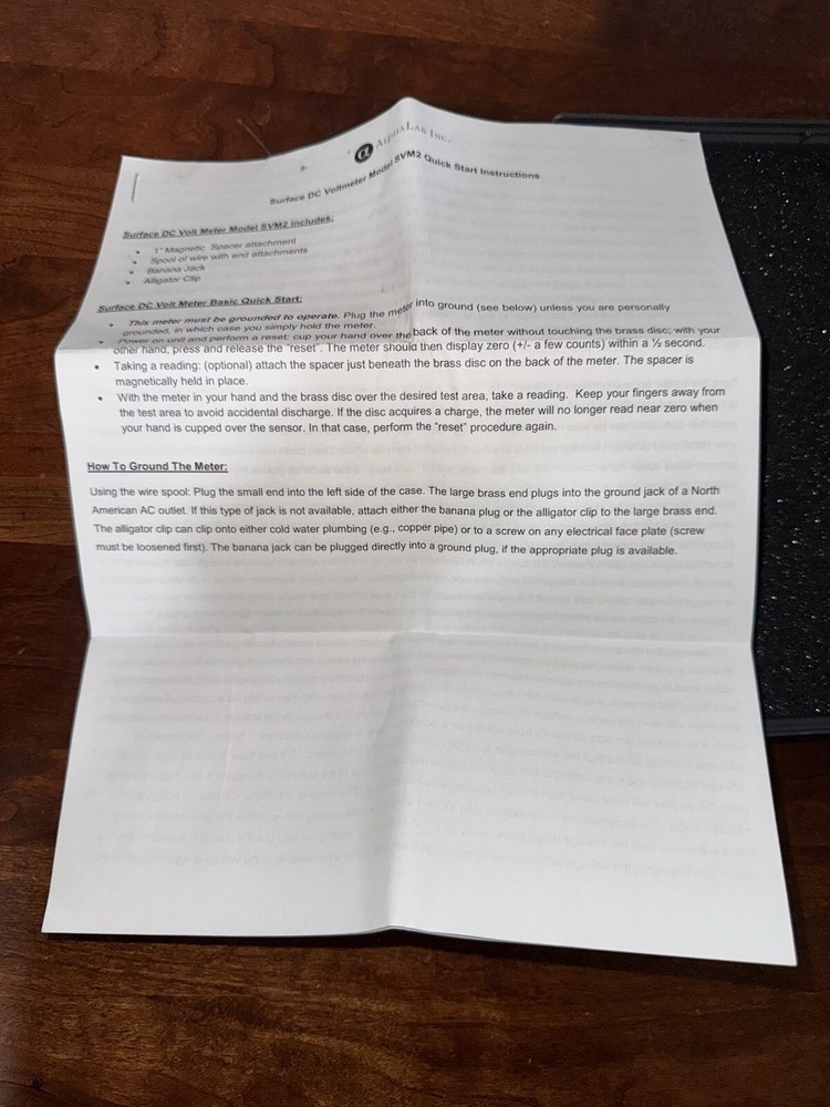 Alphalab Inc. Surface DC Voltmeter - Model SVM2