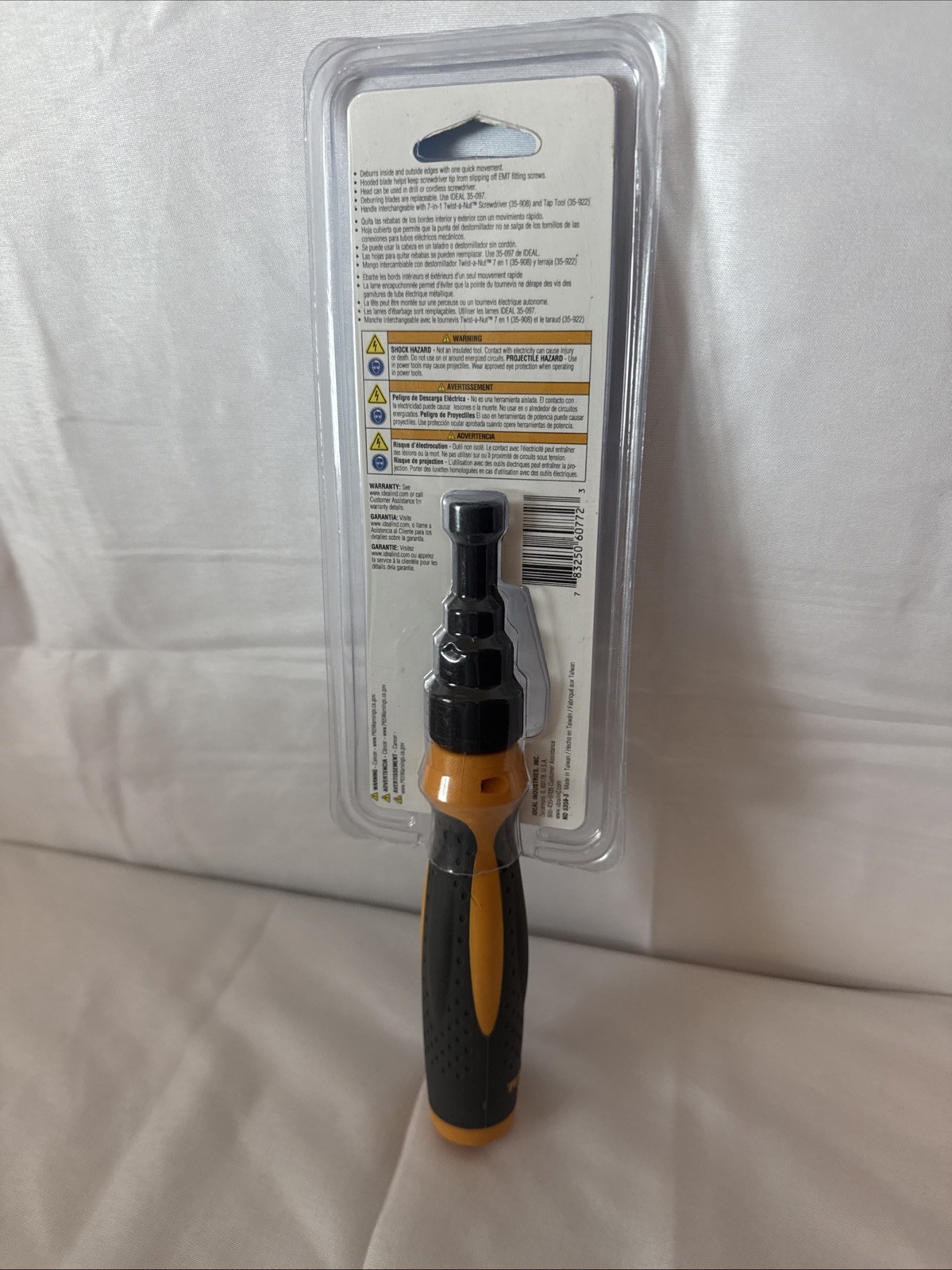 Ideal 35-075 Twist-a-Nut Conduit Deburring Tool w Square Tip 1/2", 3/4", 1" New!