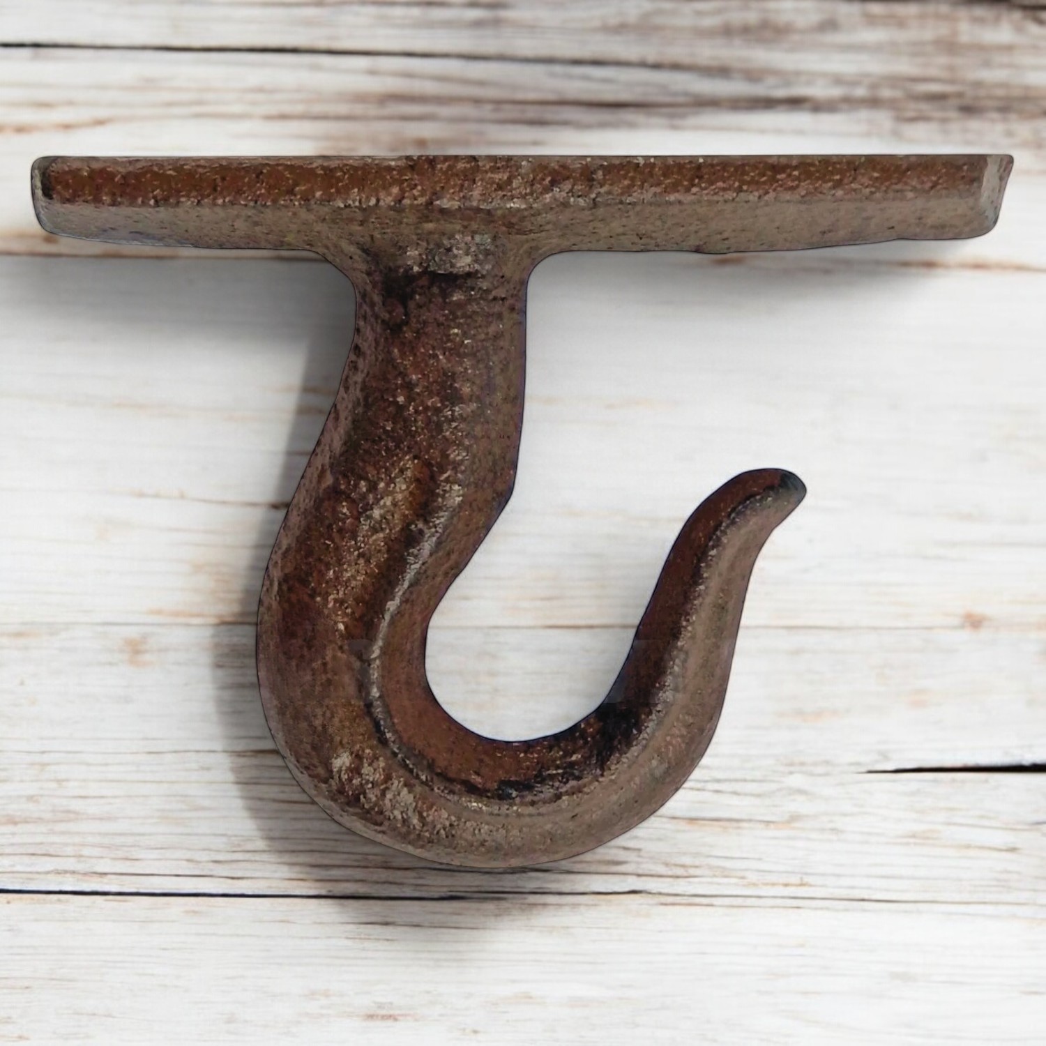 Industrial Cast Iron Ceiling Hook – Heavy Duty Rustic Wall Clevis Eye Holder