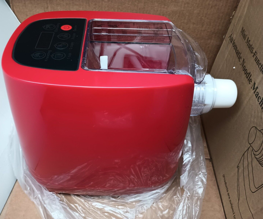 Mini Multi Functional Automatic Noodle Machine 260W Color Red Model Q6S Open Box