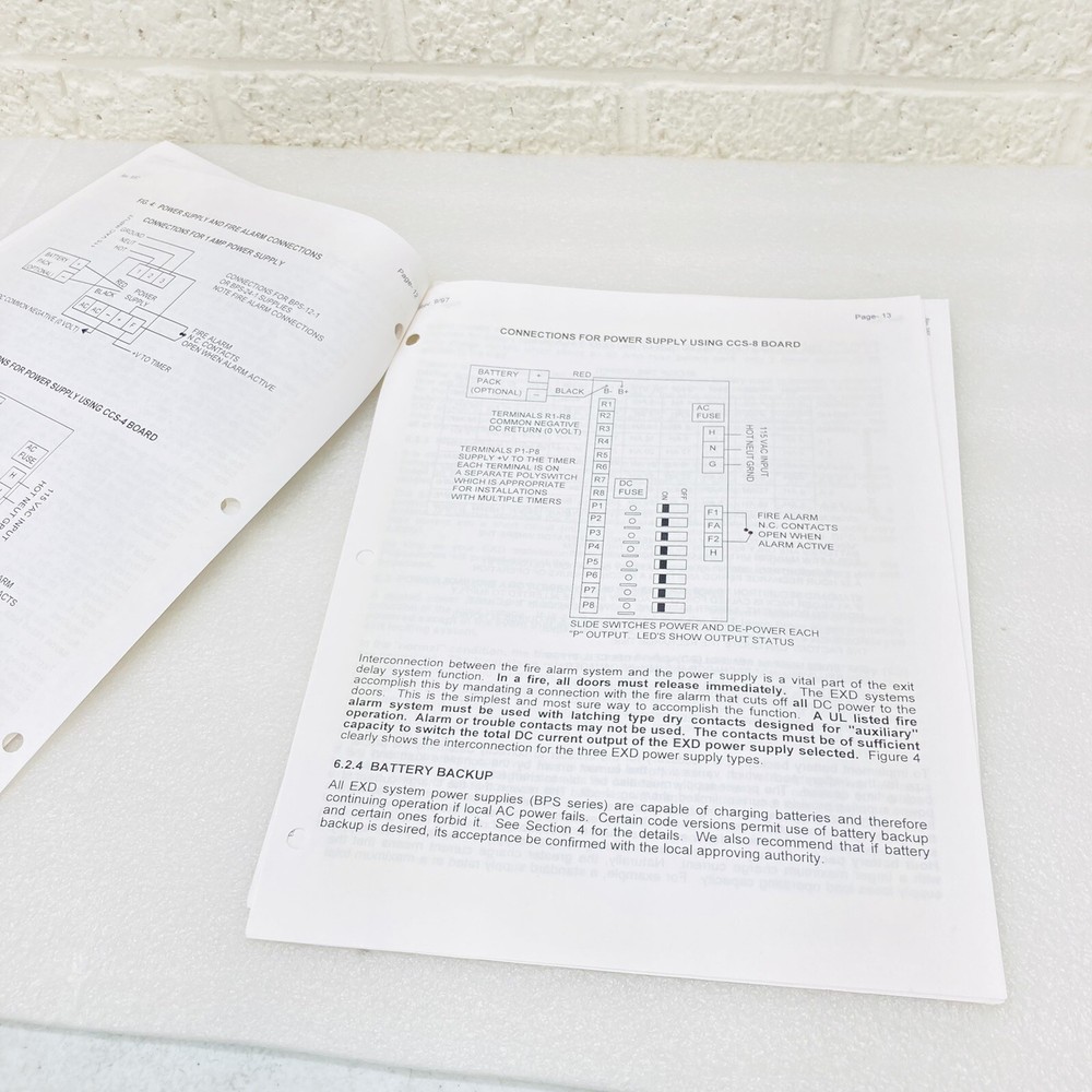 Securitron EXD Model Exit Delay Systems Installation & Operating Instructions