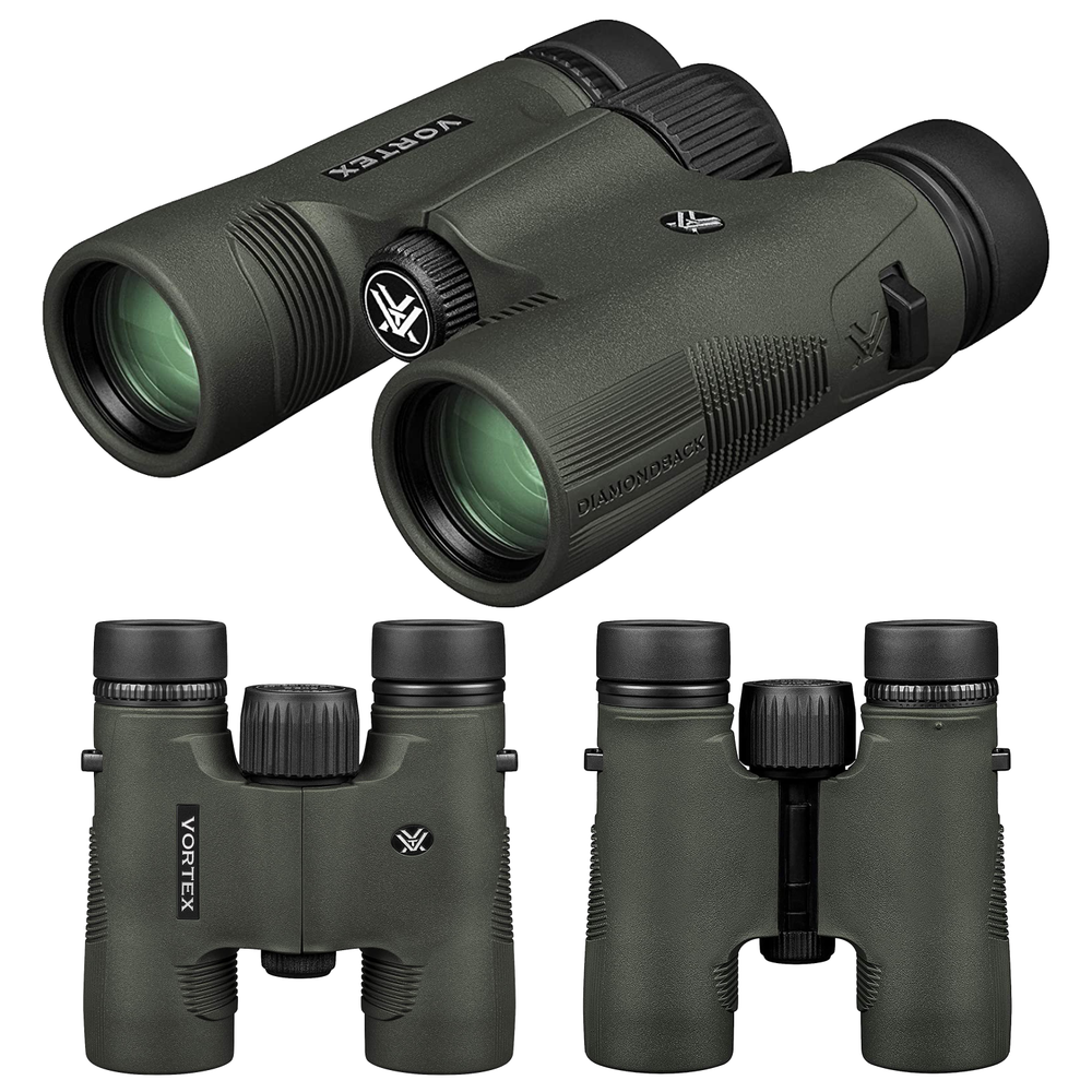 Vortex Optics DB-210 Diamondback HD 8x28 Binocular with Free Hat Bundle