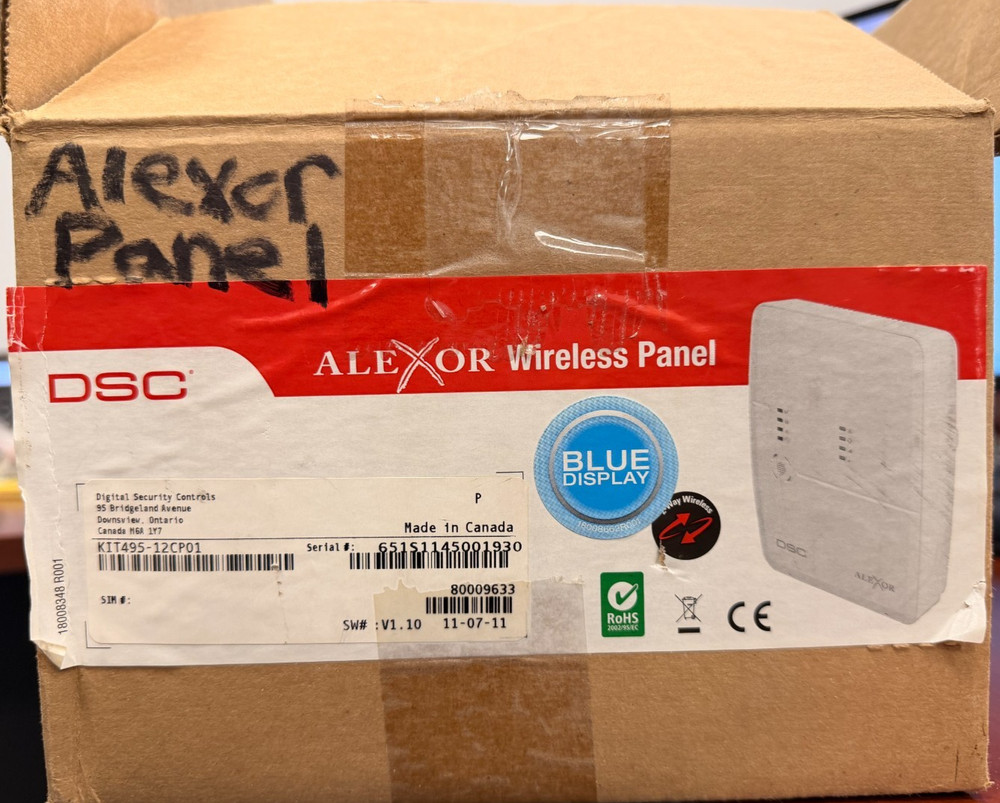 Alexor DCS Wireless Panel PC9155 & WT5500 Keypad