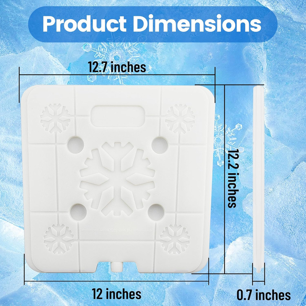 Ice Pack Cooler Divider, Compatible with RTIC Cooler, Freezable Cooler Divider,