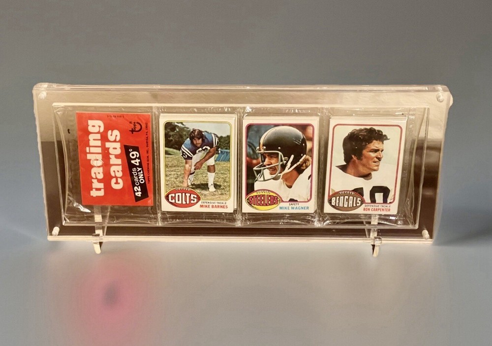 Clear Acrylic Rack Pack Holder Display w/ Stand - 18mm Thick - Magnetic Closure.