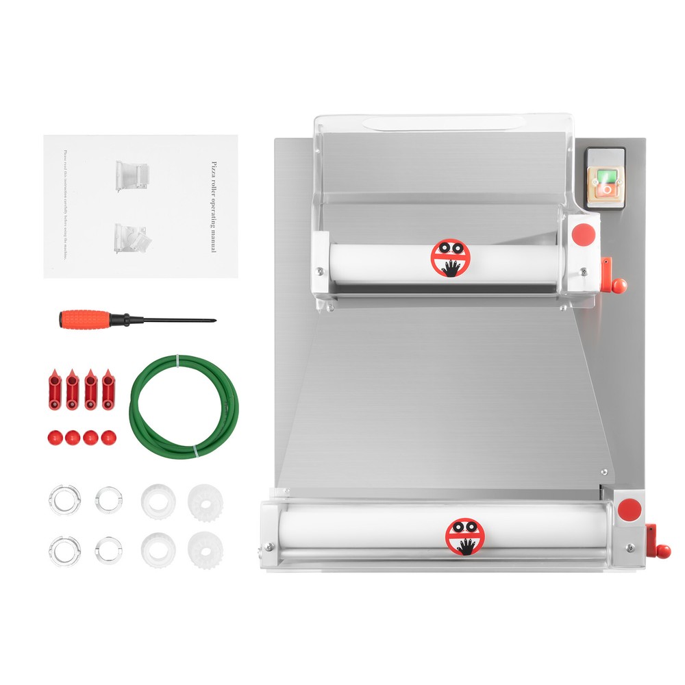 110V Automatic Commercial Dough Roller Sheeter Pizza Dough Roller Sheeter Max16"