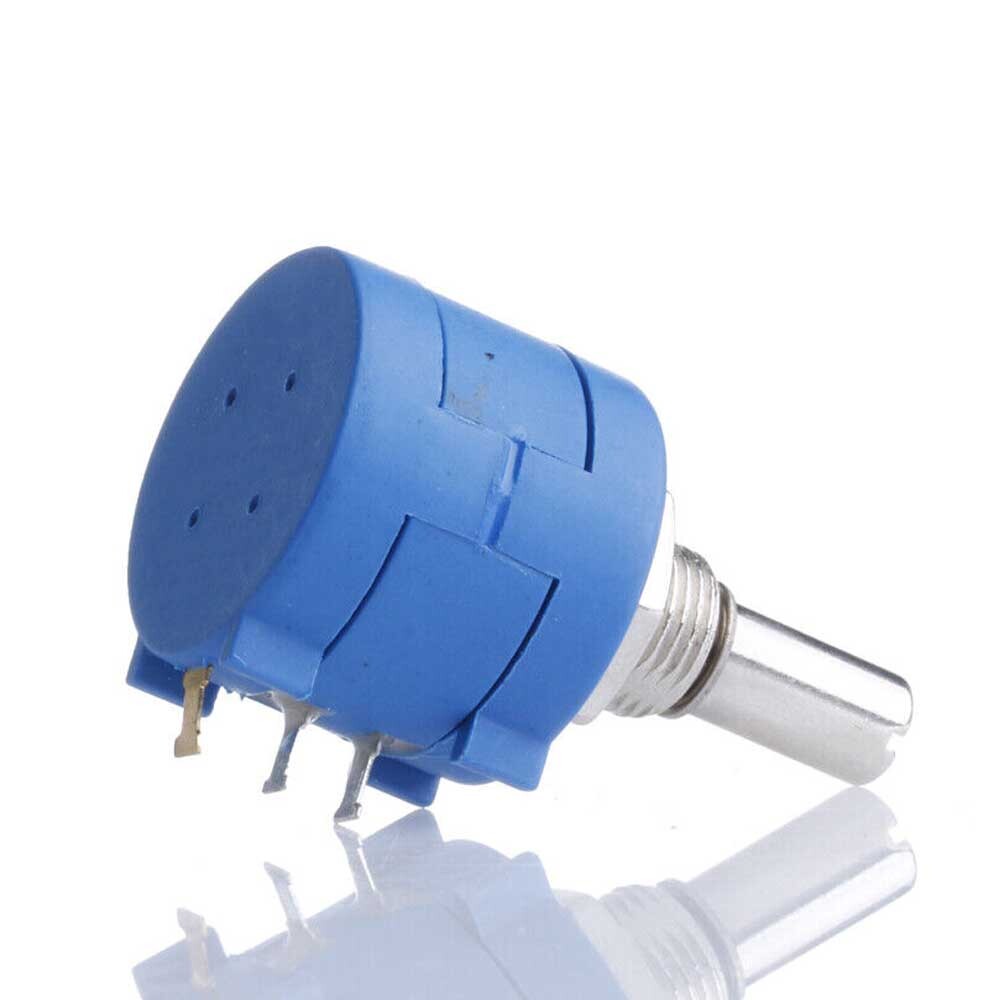 2/4/6Pcs Rotary Potentiometer Variable Dial Resistor Precision Multiturn 10-Turn