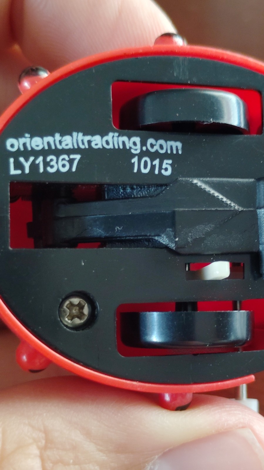 Oriental Trading Wind-Up Ladybug Toy LY1367 Red Black Animal Theme