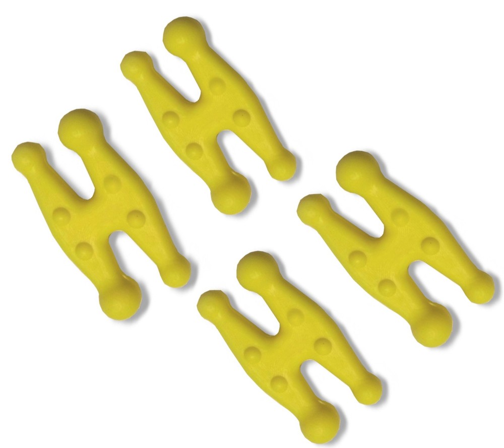 PSE Yellow Rubber String Chubs String Vibration Dampening 4-Pack #01067YL