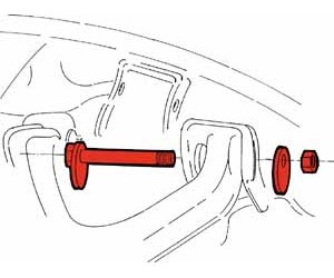SPC 87400 Front Caster/Camber Bolt Kit
