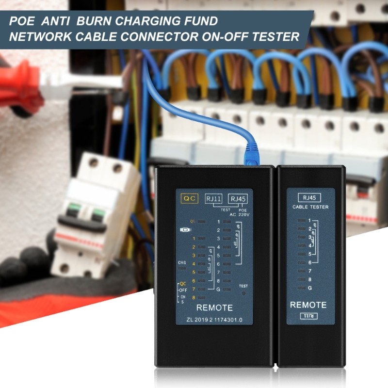 Single End Cable Tester 1000Mbps Portable ABS Device