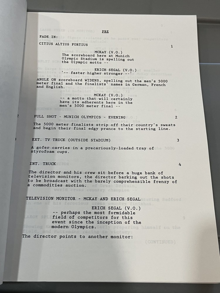 "Without Limits" 1996 ROBERT TOWNE & KENNETH MOORE Screenplay Vintage Script
