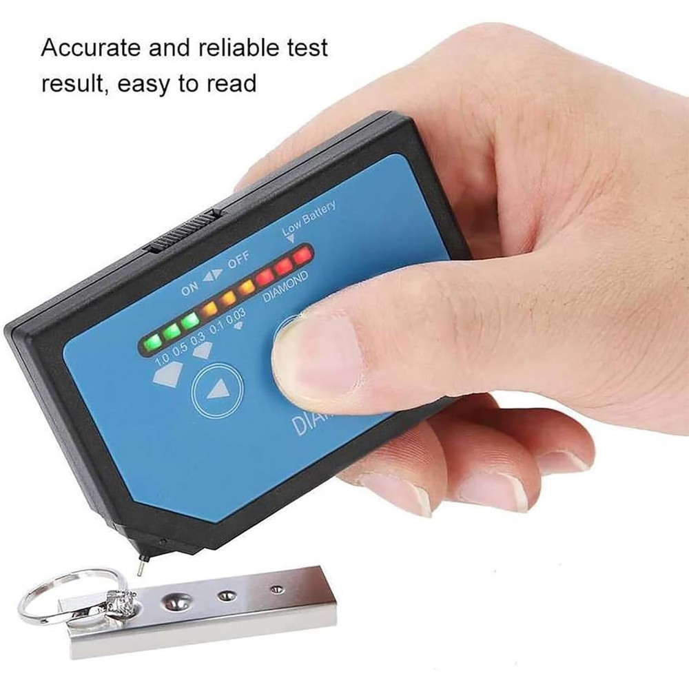 Portable Gem Tester, Gemstone Tester with LED Indicator Light & Touch Screen,...