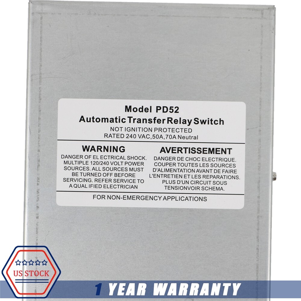 50 Amp RV Transfer Switch Automatic Transfer Switch NEW For RV, Speedboats