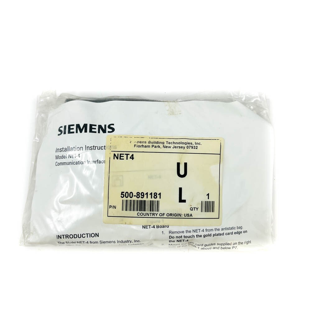 Siemens NET-4 Cerberus Pyrotronics 500-891181 MXL Communication Interface Module