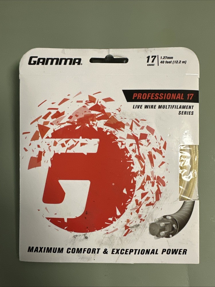 Gamma Professional 17 Natural Tennis String 40 feet GLWP-11