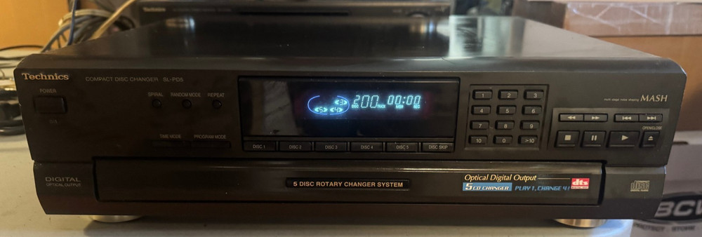 Technics SL-PD5 5-Disc CD Changer Carousel Works