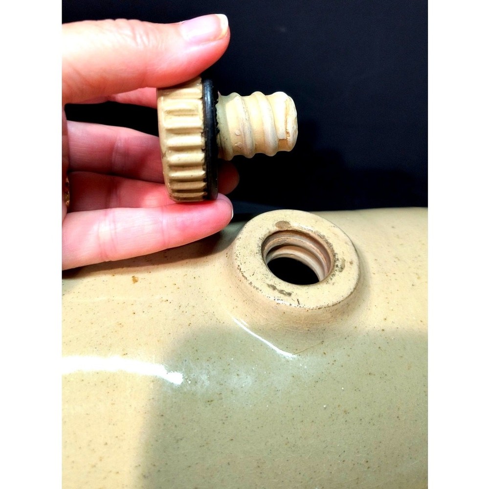 101. Stoneware Bed Pig Heater Primitive