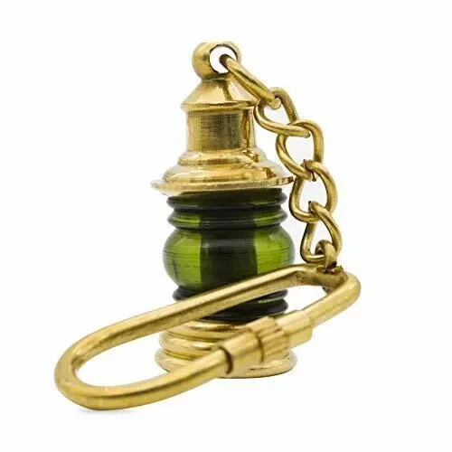 Keychain Lantern Brass Miniature Medieval Handmade Nautical Solid Pirate Gift