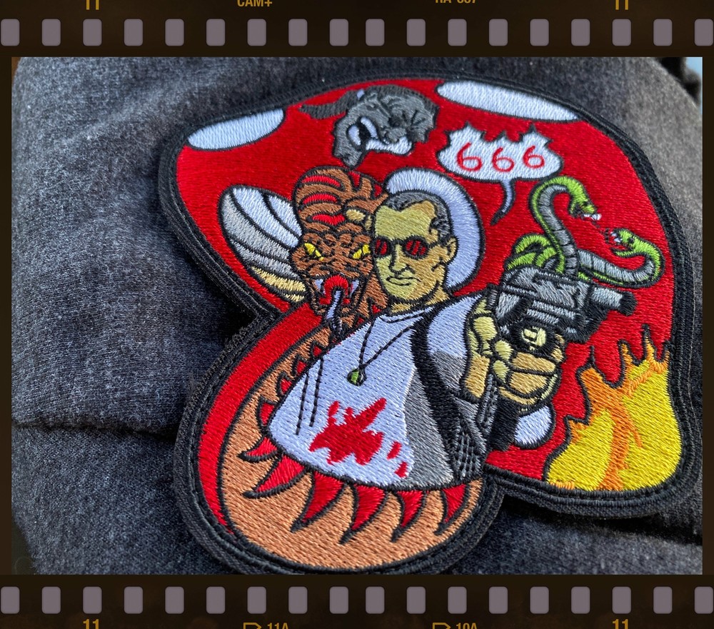 Natural Born Killers embroidered patch with hook & loop backing