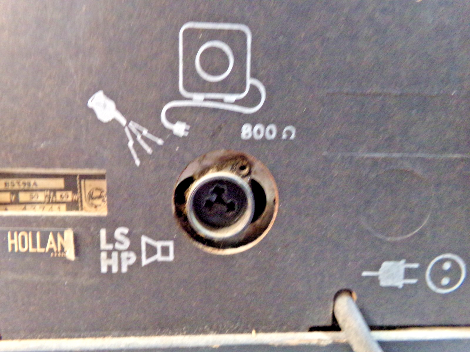 WORKS Norelco Radio Bi-Ampli Made in Holland B5X98A HUGE 21.25" x 13.25" x 8.5"