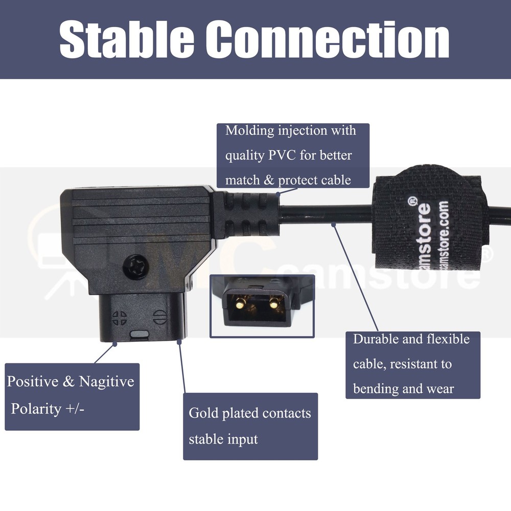 D-tap to RS 3Pin Power Cable