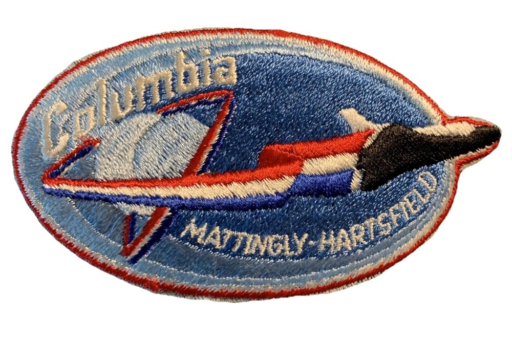 SPACE SHUTTLE COLUMBIA STS 4 PATCH MATTINGLY HARTSFIELD 4 3/4" 2C