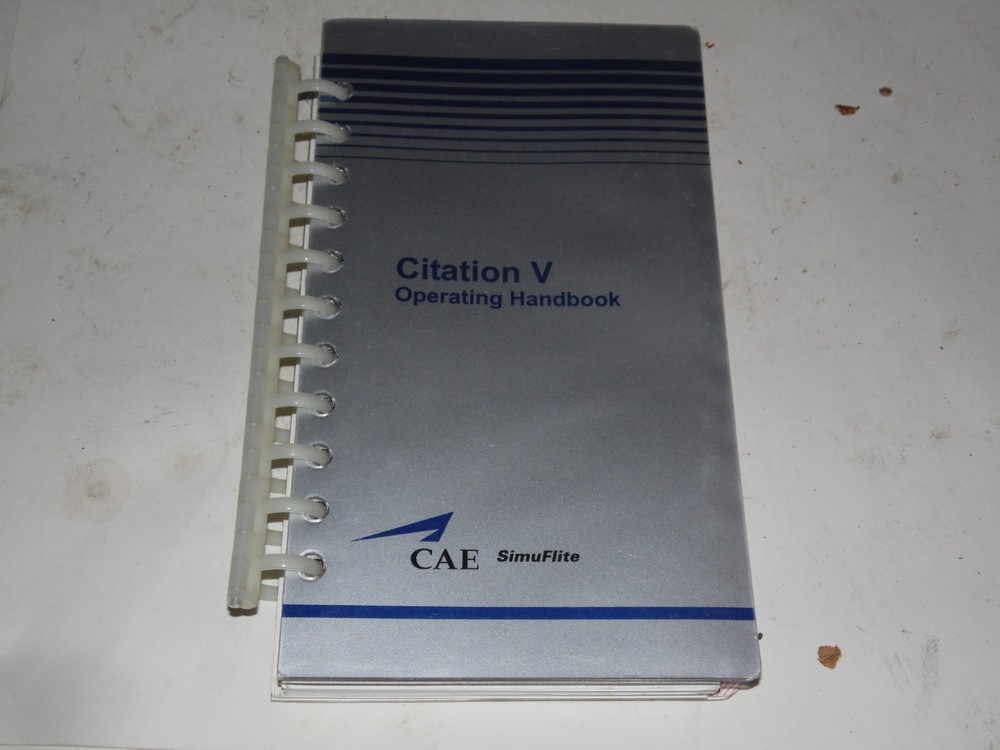 CAE Citation V Operating Handbook 2005