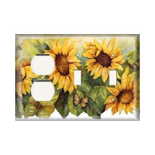 SnazzySwitch Sunflower Decorative Light Switch Plate Cover