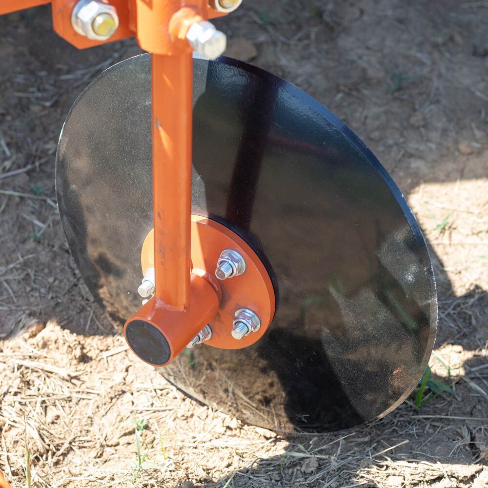 Titan Attachments Orange 60" Adjustable Disc Bedder, Category 1, 3 Point QH1