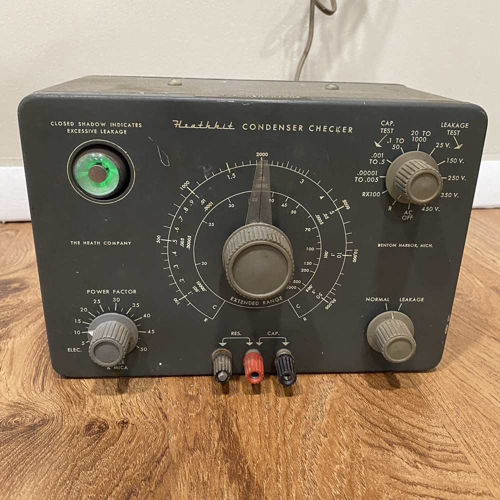 Vintage Heathkit Model C3 Condenser Checker Leakage Tester Used Untested