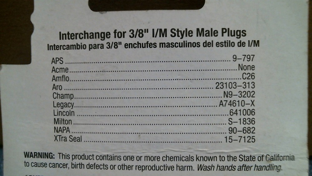 Tru-Flate Quick Change Coupler 3/8" MNPT (13-527) FS