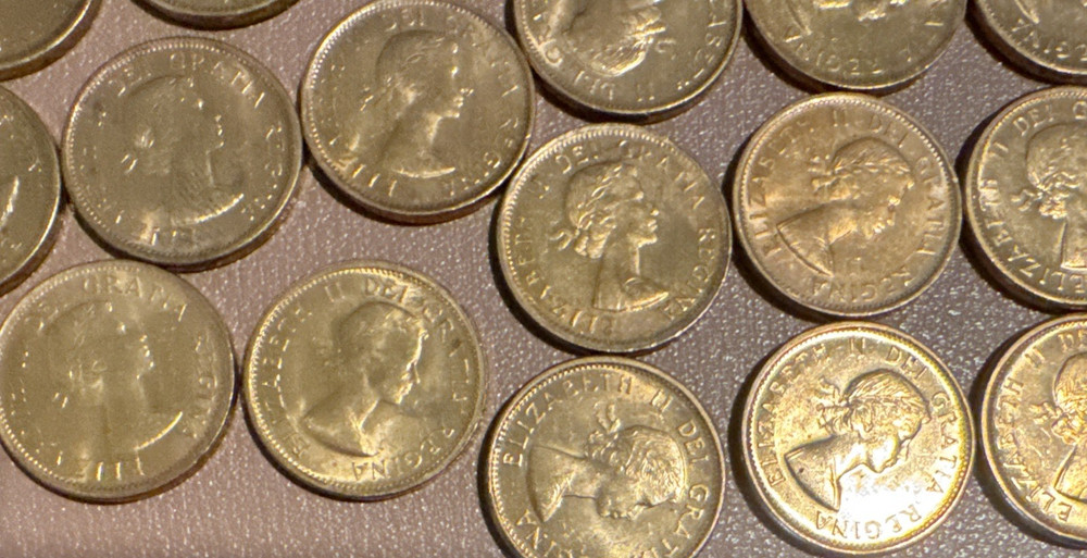 1958 Bu ONE CENT Part Roll 45 Coins Full Red