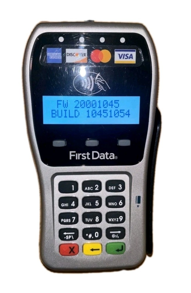 First Data FD-35 POS Credit Card Terminal Reader Tested Works