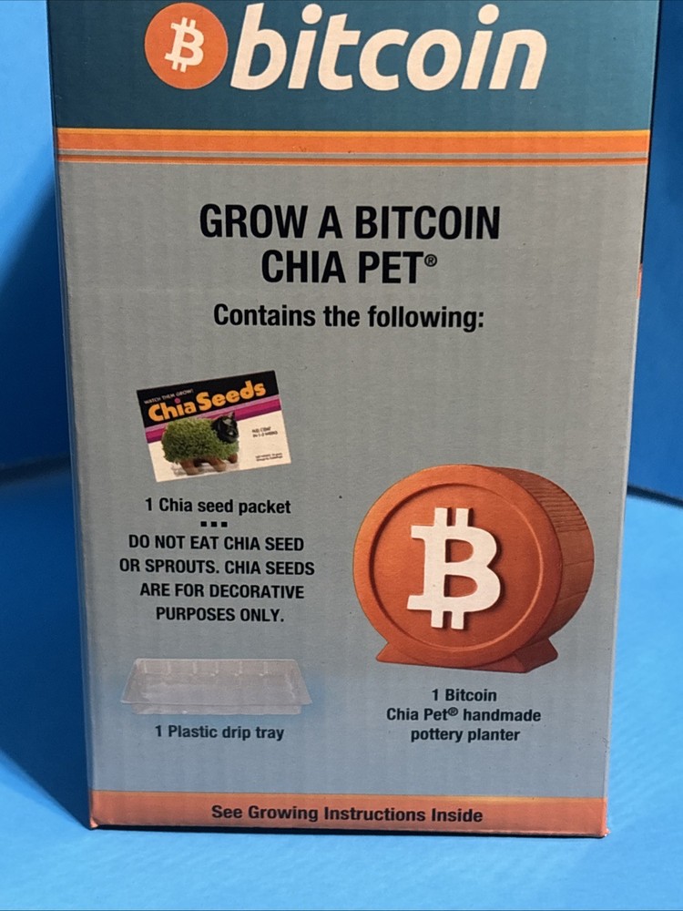 Chia Pet Bitcoin Chiapet Bitcoin NEW IN BOX