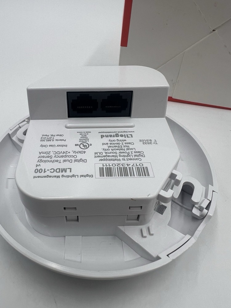 Wattstopper Legrand LMDC-100 DLM Dual Tech Sensor V.4 Ceiling Mount White