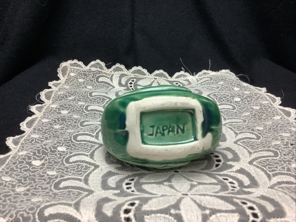 Vintsge Green Ceramic Chicken, Made In Japan