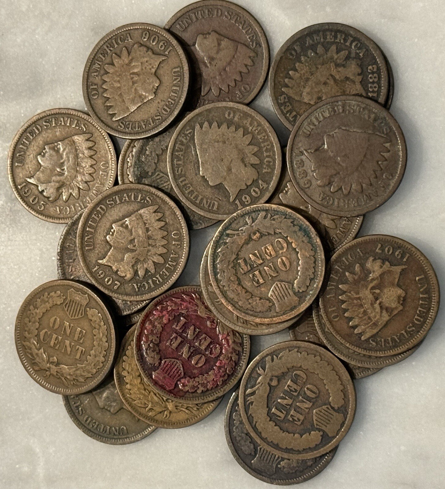 [Lot of 25 Coins] Indian Head Cent - Half Roll - Choose how many!
