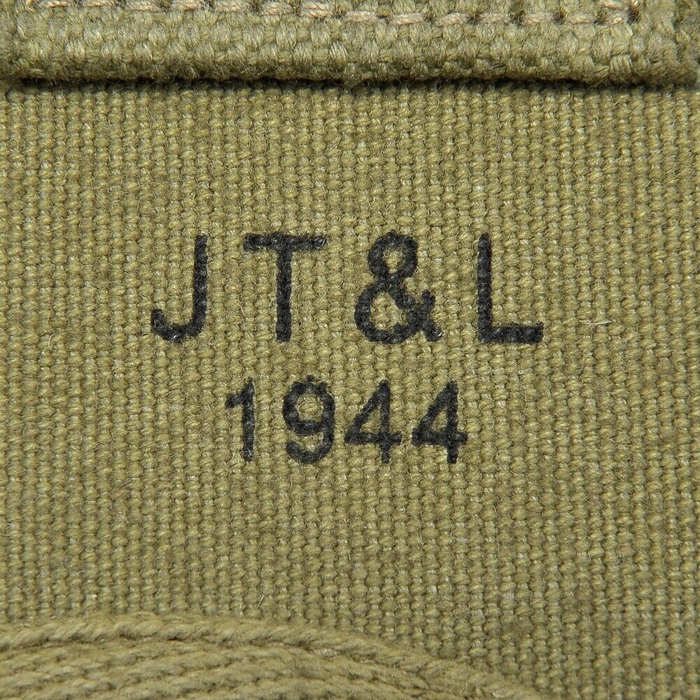 US WW2 Military Hatchet Ax cover OD marked "JT&L 1944"
