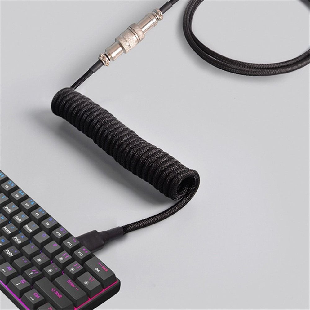 Keyboard Wire Keyboard Coiled Cable Type-C Usb Cable Mechanical Keyboard Cable