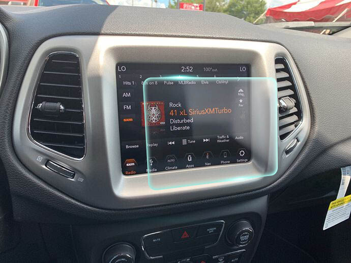 Crystal Clear Screen Protector for 2019 Jeep Compass 8.4in Vehicle Navigation