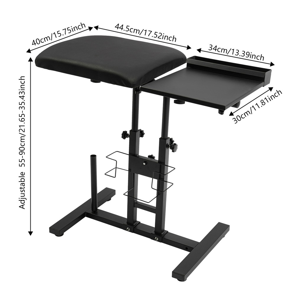 Adjustable Height Arm Rest Stand with Workbench for Home and Studio Use
