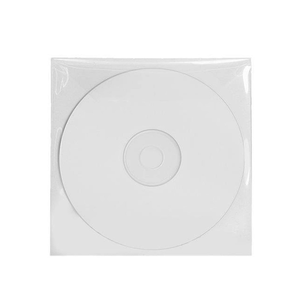 Maxtek 50 Pieces Clear Transparent CPP Plastic CD DVD Sleeves Envelope...