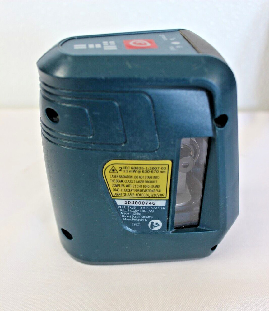 Bosch GLL 3-15 Self-Leveling 3-Line Laser 50 ft Range