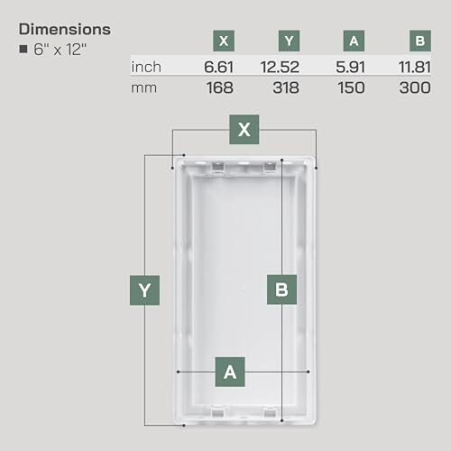 6x12 Access Panel - Easy Access Doors - ABS Plastic - Access Panel for Drywal...