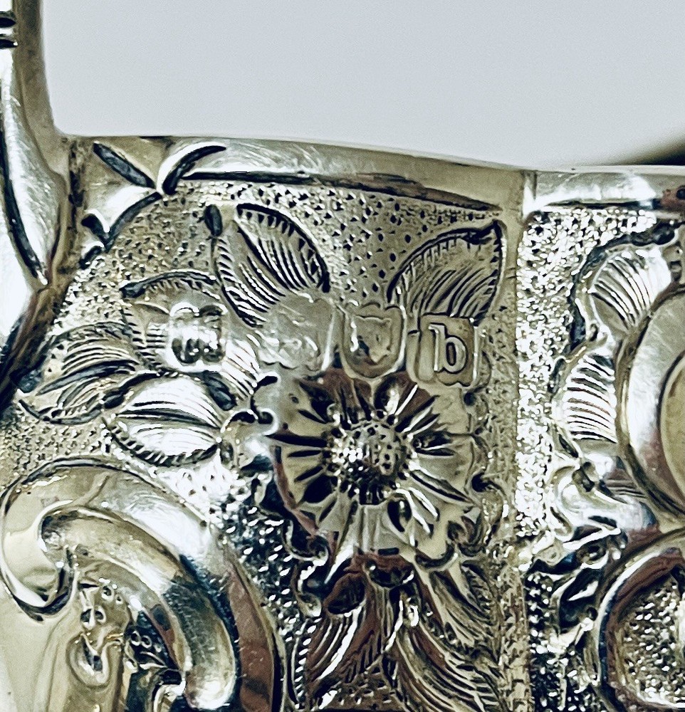 Large Antique Victorian Solid Sterling Silver Sugar Bowl Basin 1897