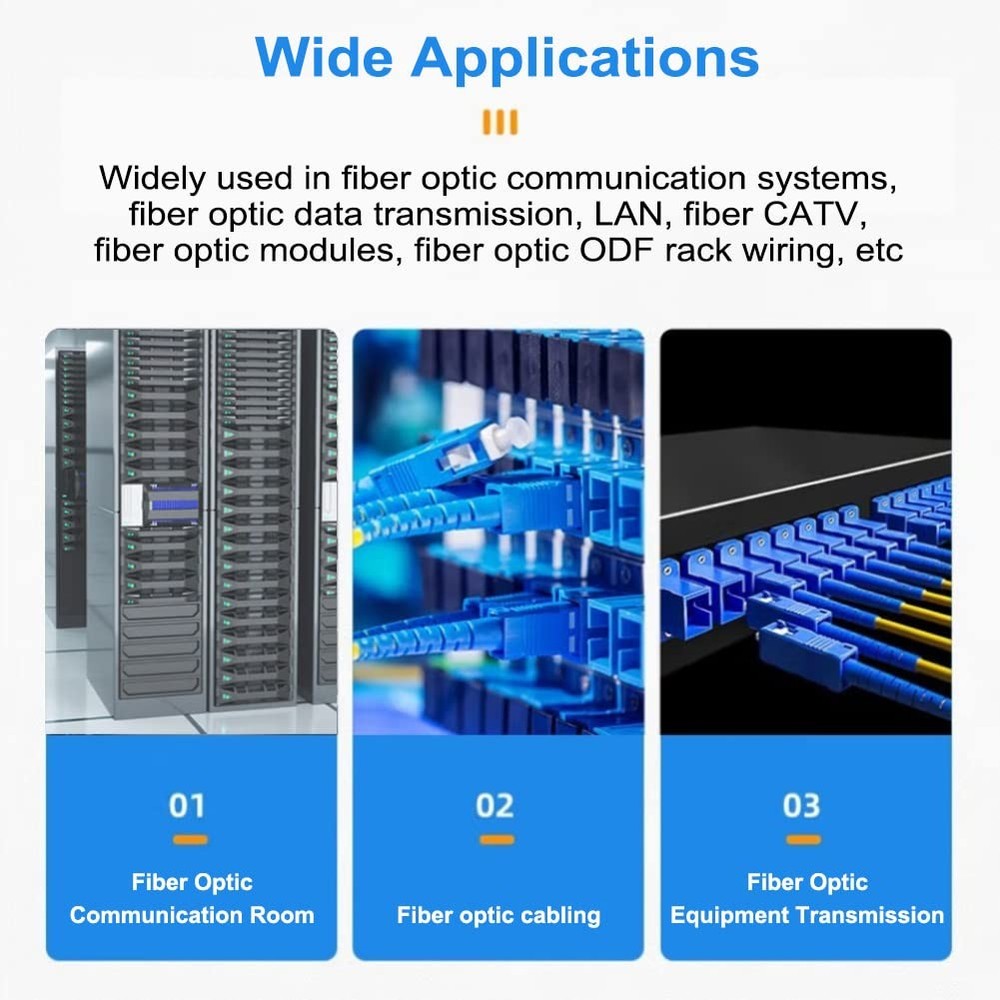 12 Pack Single Mode Simplex SC Fiber Optical Adapter Coupler Network Connector